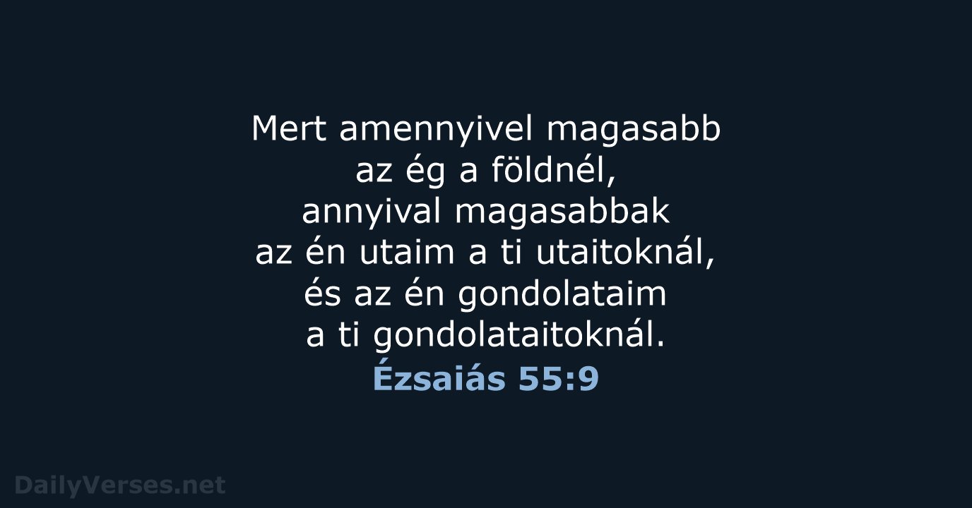 Ézsaiás 55:9 - UF