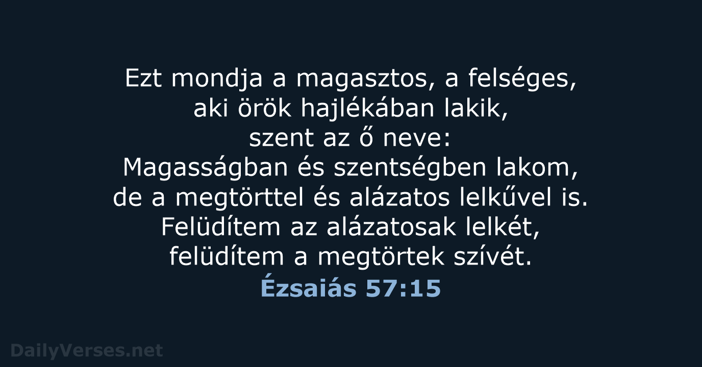 Ézsaiás 57:15 - UF