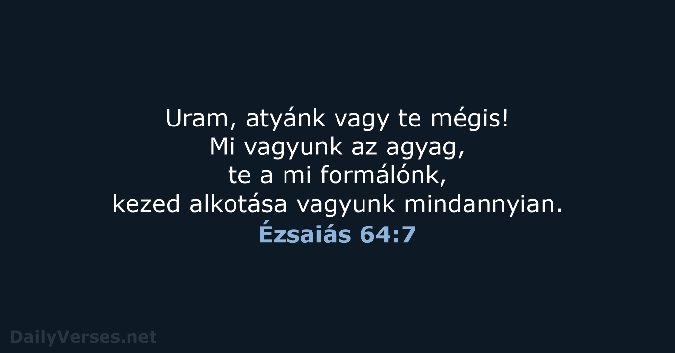 Ézsaiás 64:7 - UF