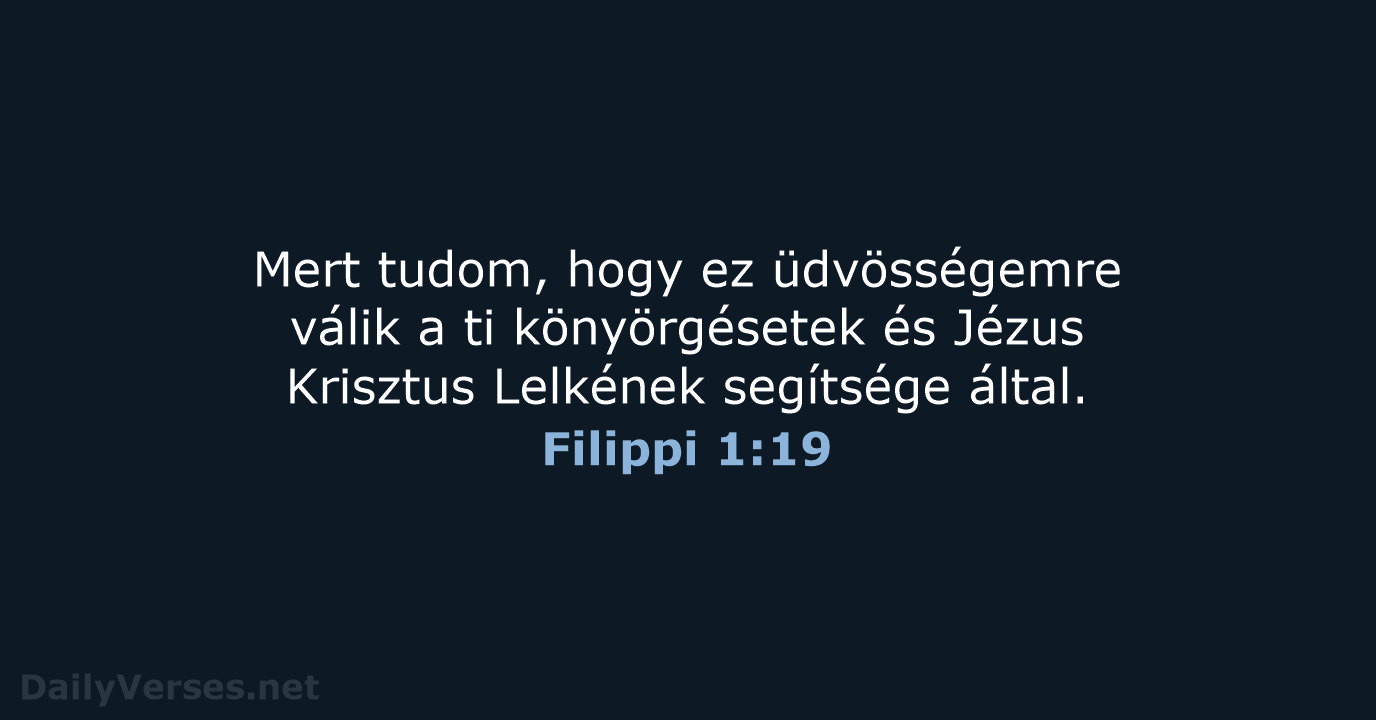 Filippi 1:19 - UF