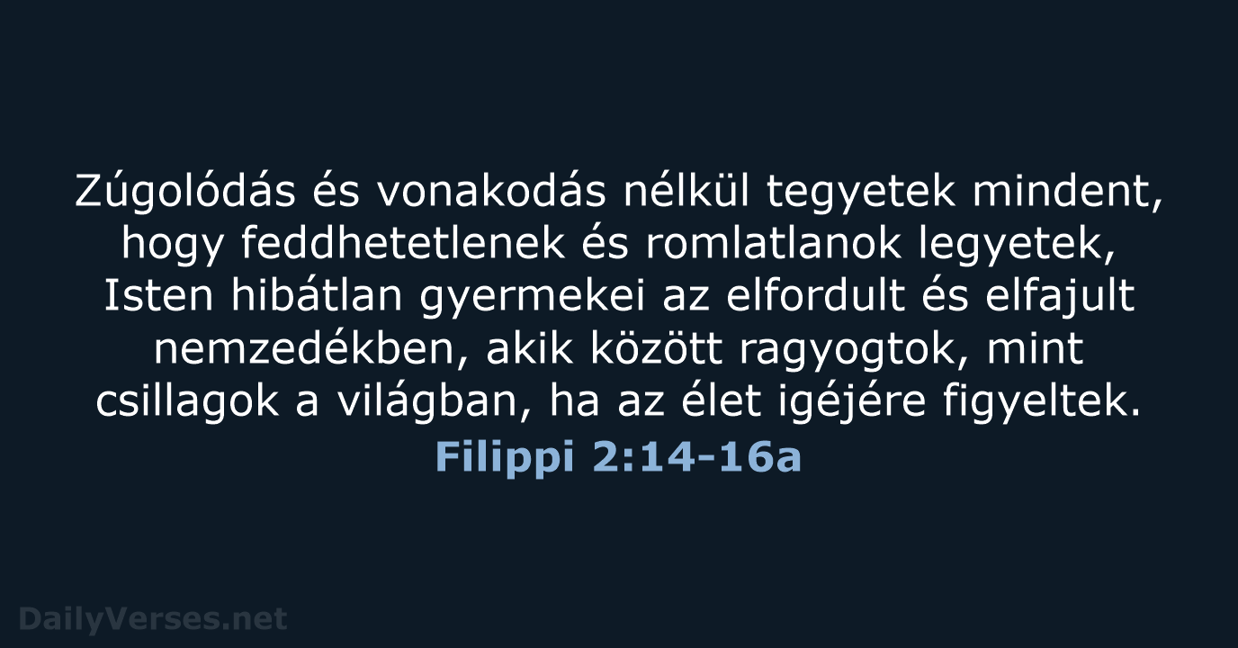 Filippi 2:14-16a - UF