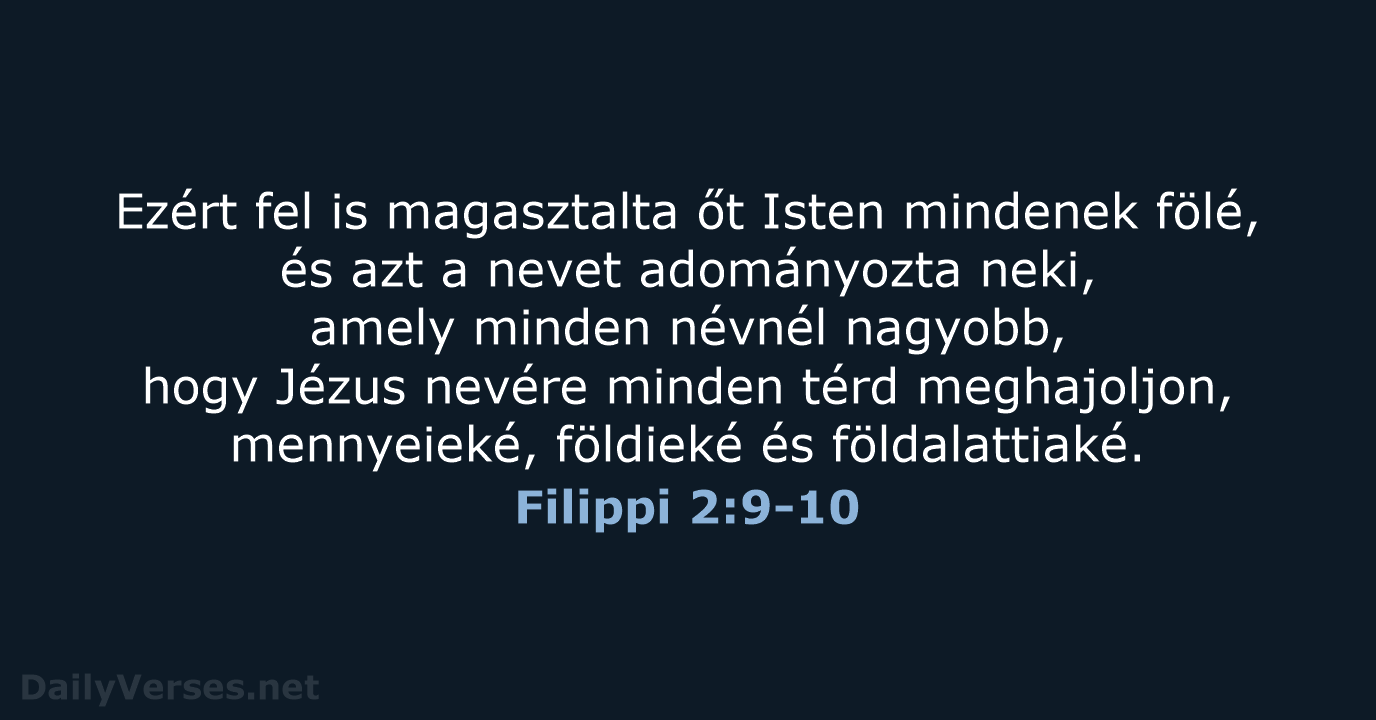 Filippi 2:9-10 - UF