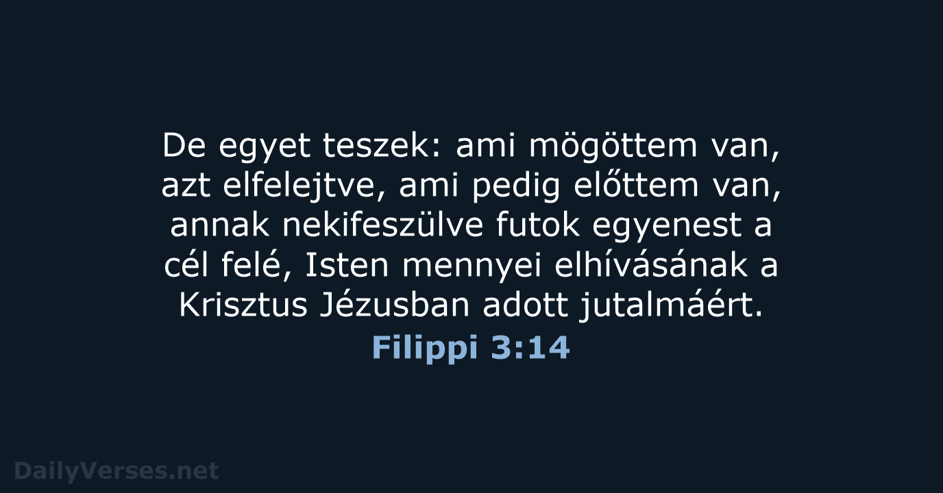 Filippi 3:14 - UF