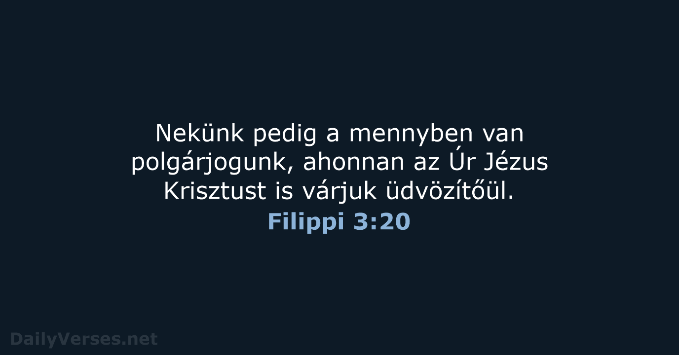 Filippi 3:20 - UF