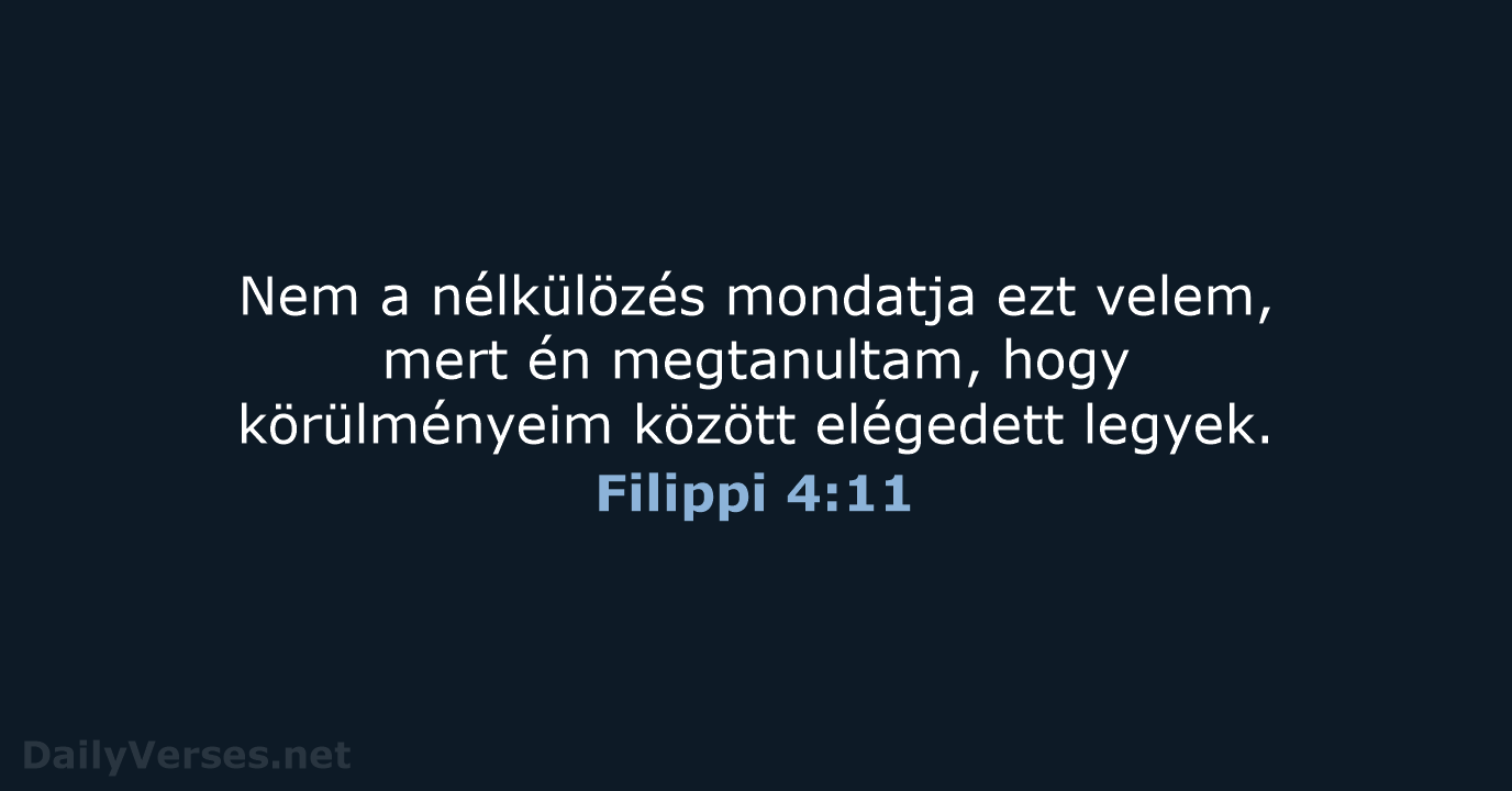 Filippi 4:11 - UF