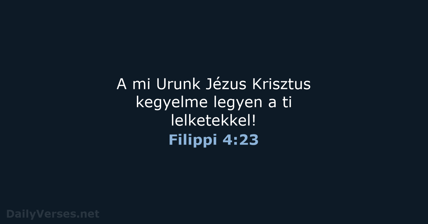 Filippi 4:23 - UF