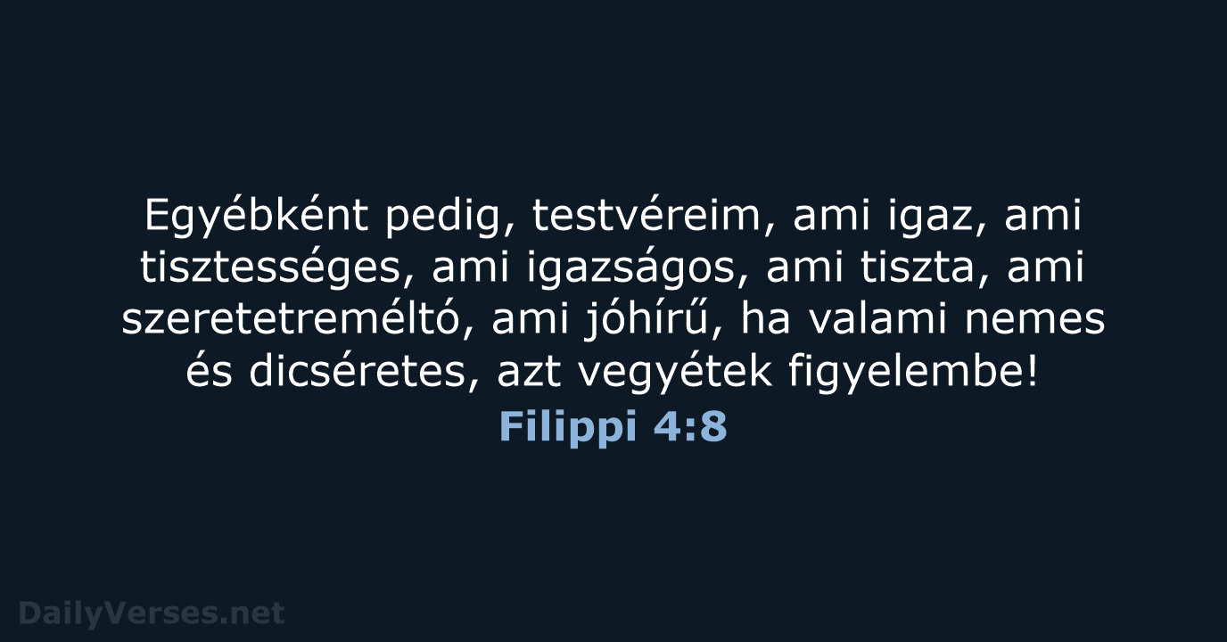 Filippi 4:8 - UF