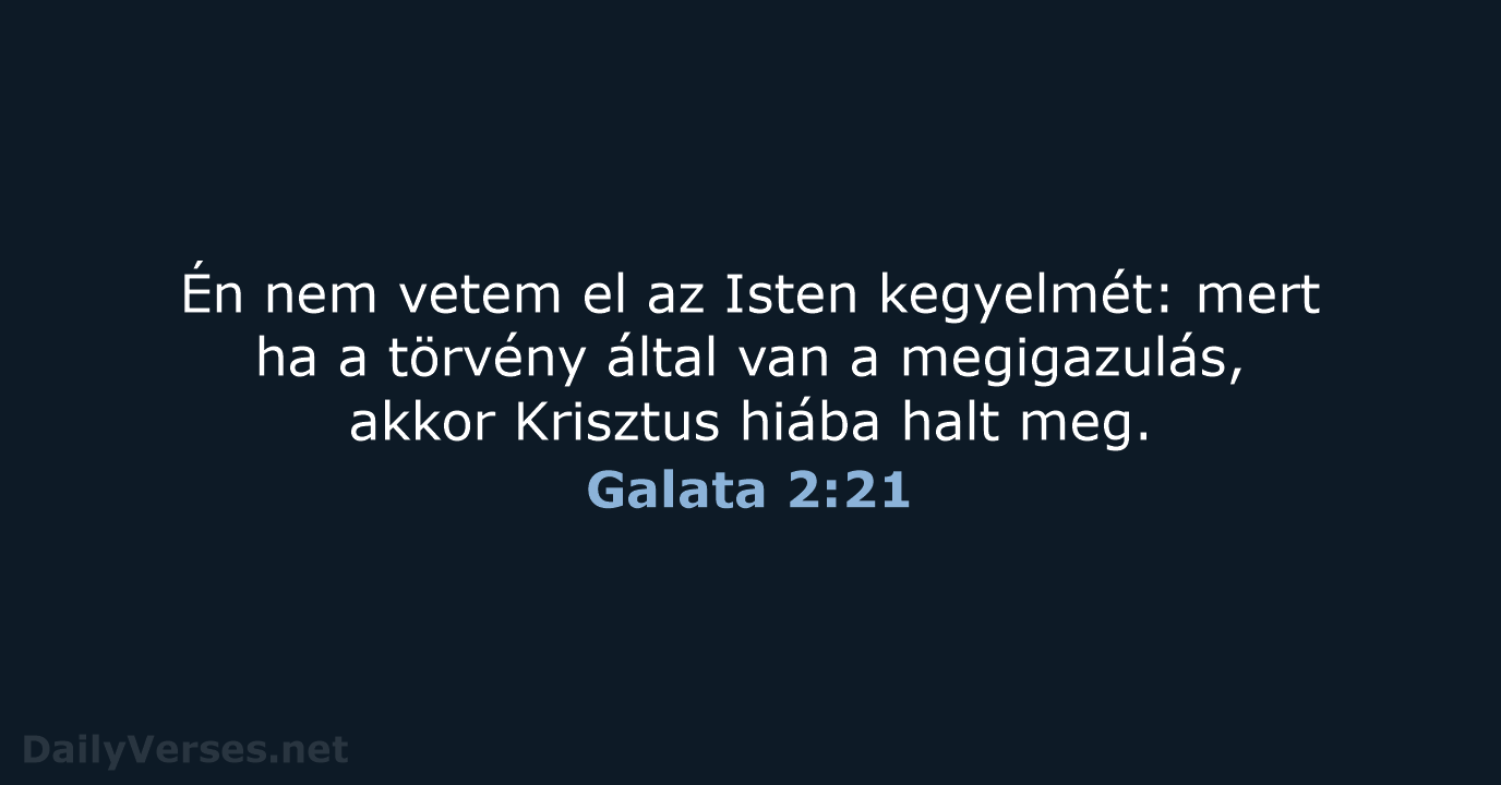 Galata 2:21 - UF