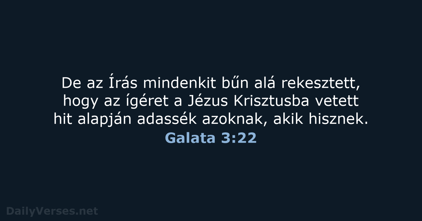 Galata 3:22 - UF