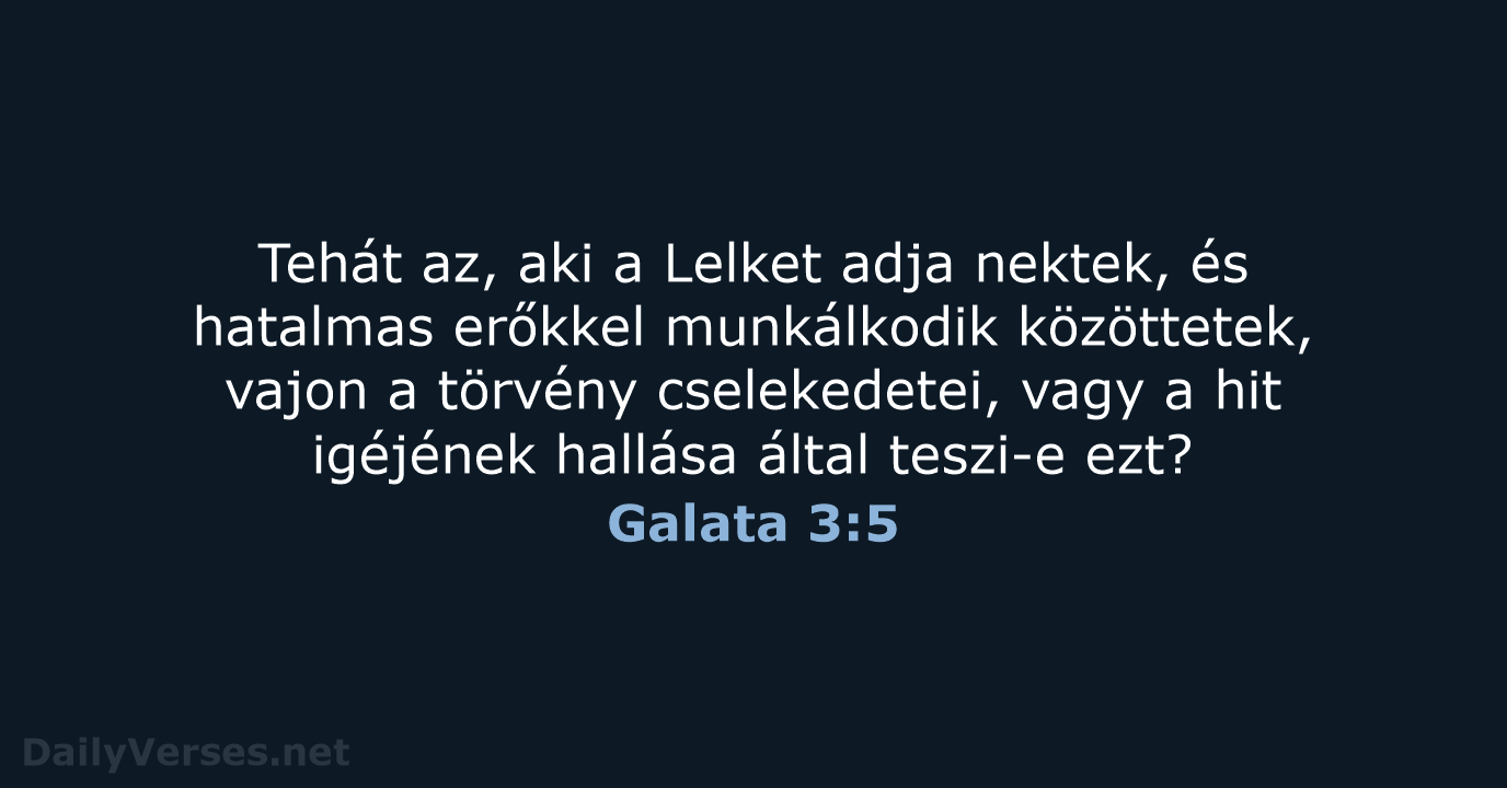 Galata 3:5 - UF