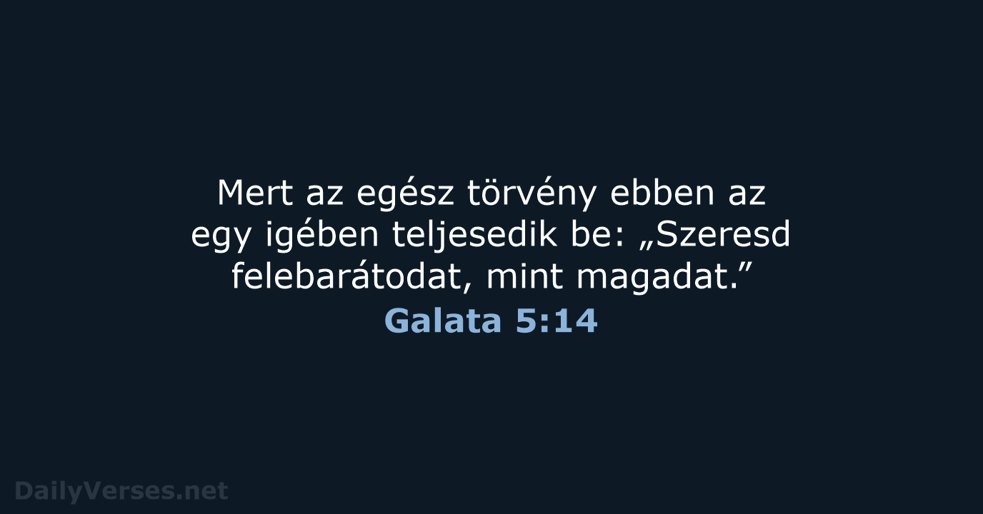 Galata 5:14 - UF