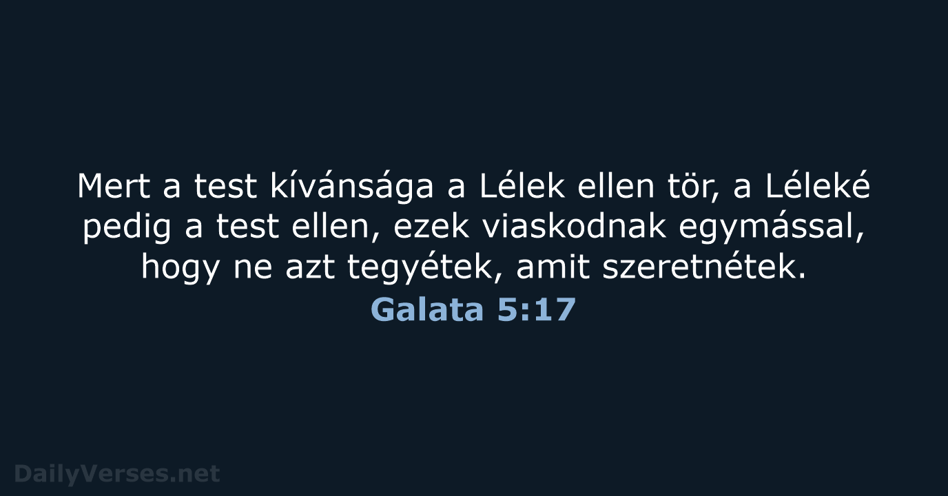 Galata 5:17 - UF