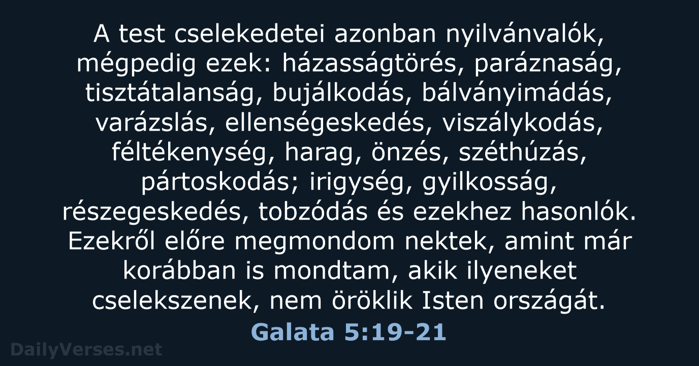 Galata 5:19-21 - UF