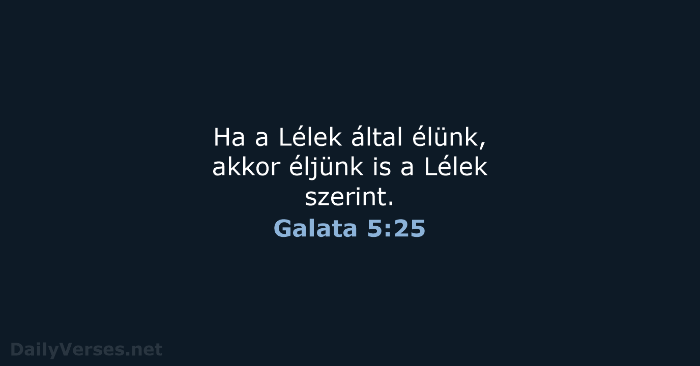 Galata 5:25 - UF