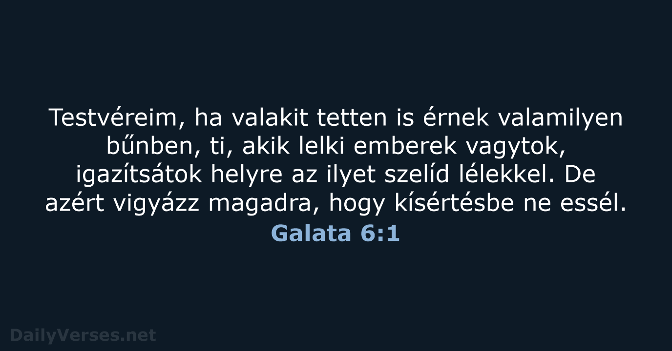 Galata 6:1 - UF