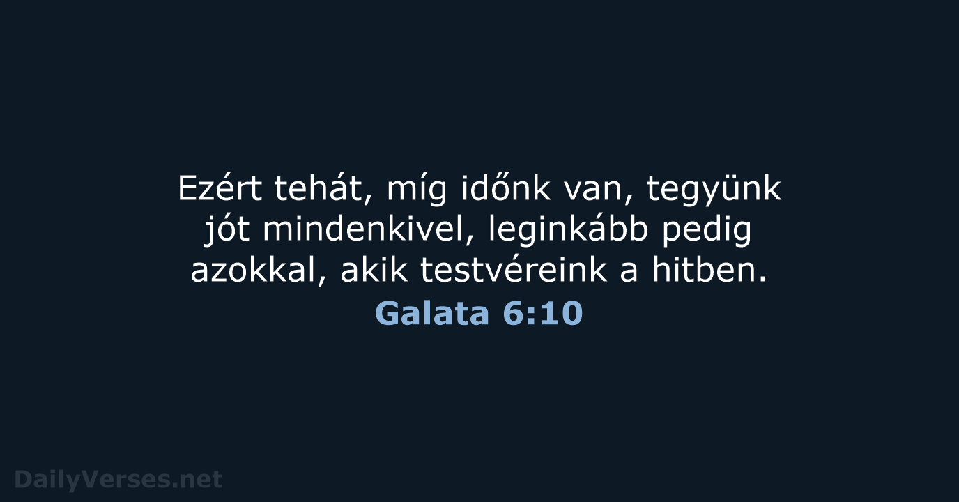 Galata 6:10 - UF