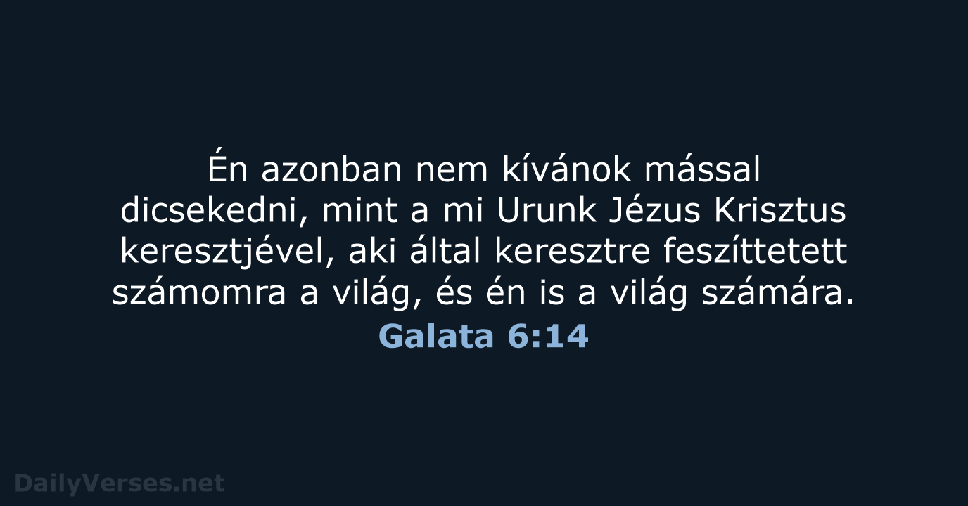 Galata 6:14 - UF