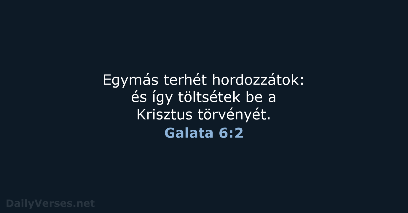 Galata 6:2 - UF