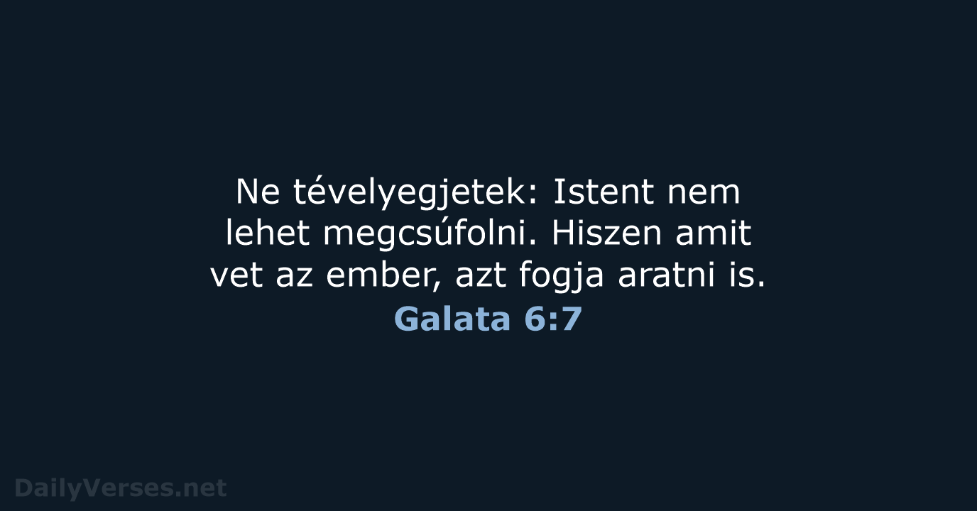 Galata 6:7 - UF