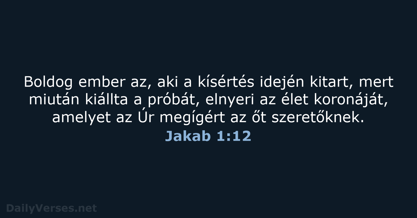 Jakab 1:12 - UF