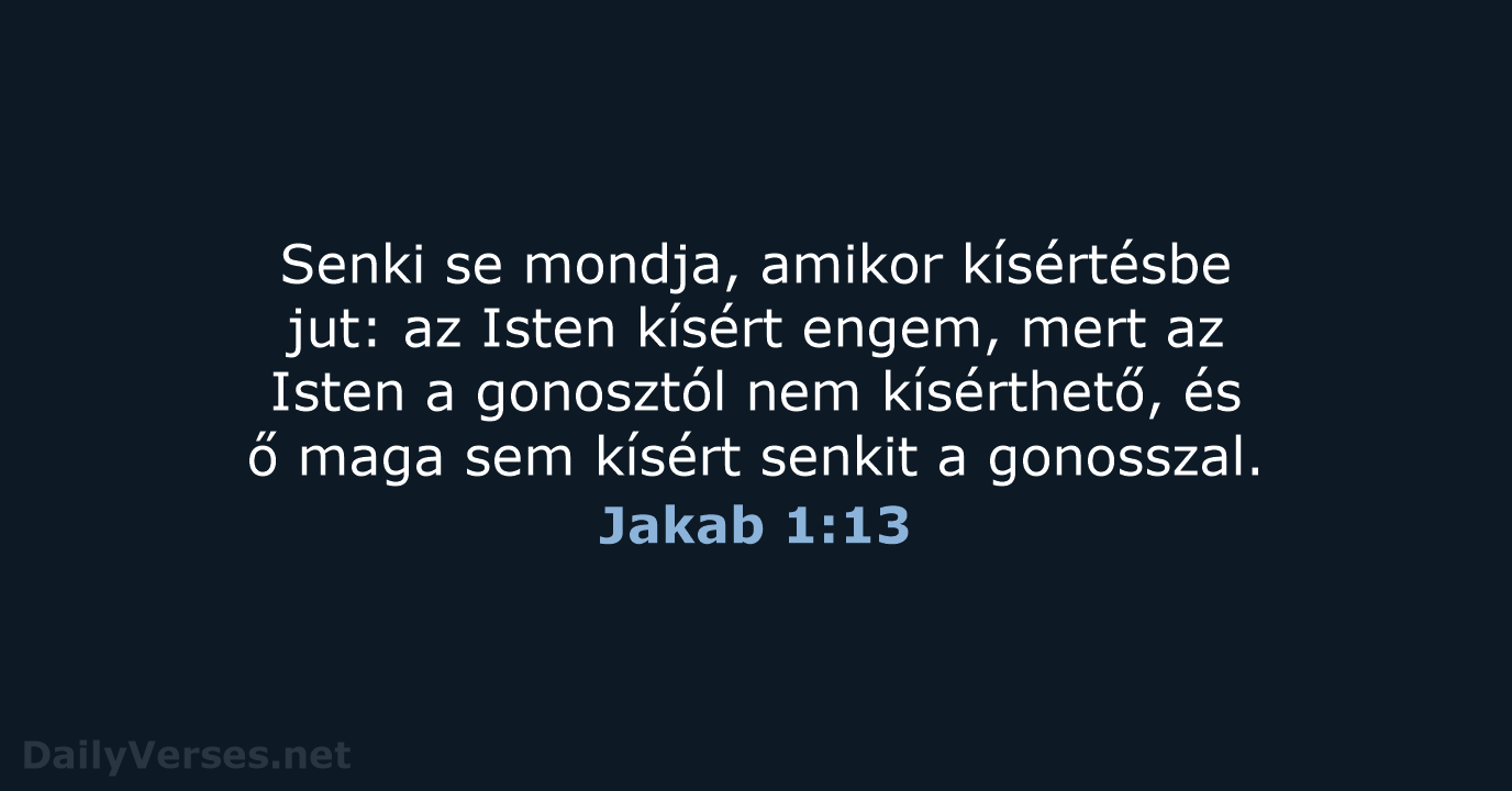 Jakab 1:13 - UF