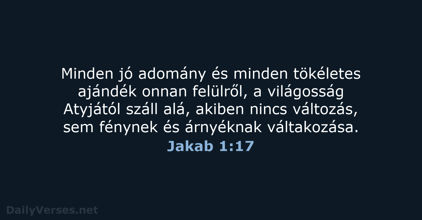 Jakab 1:17 - UF