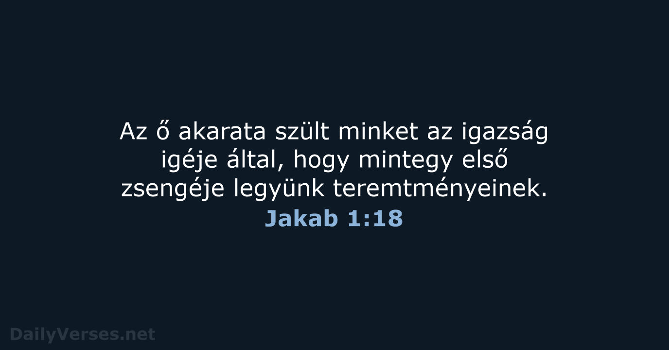 Jakab 1:18 - UF