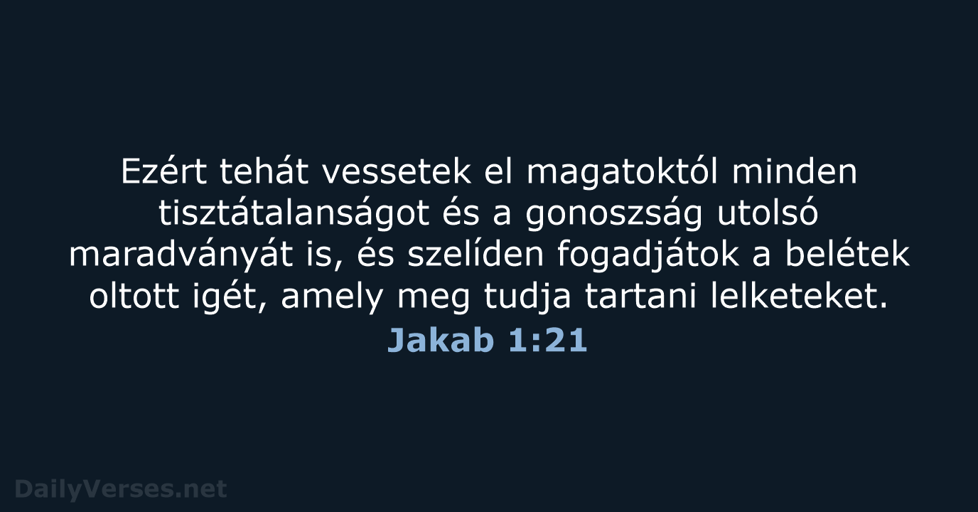 Jakab 1:21 - UF