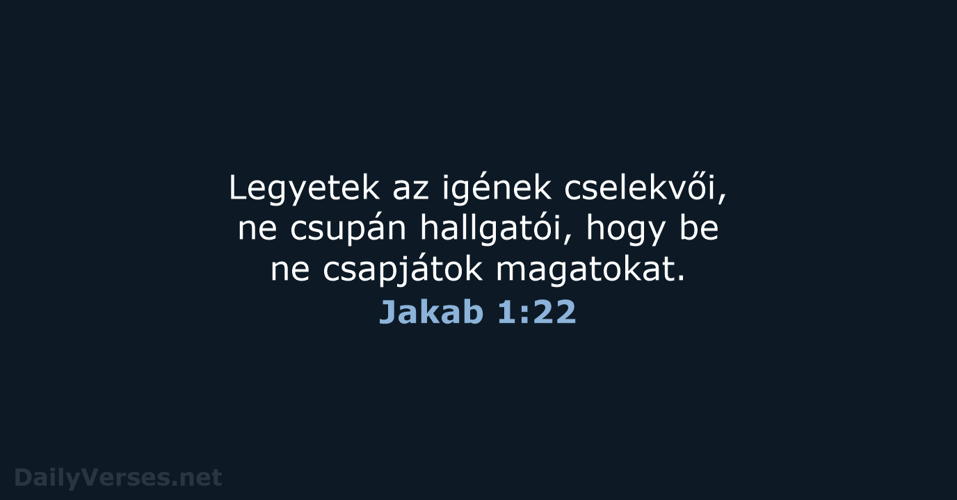 Jakab 1:22 - UF