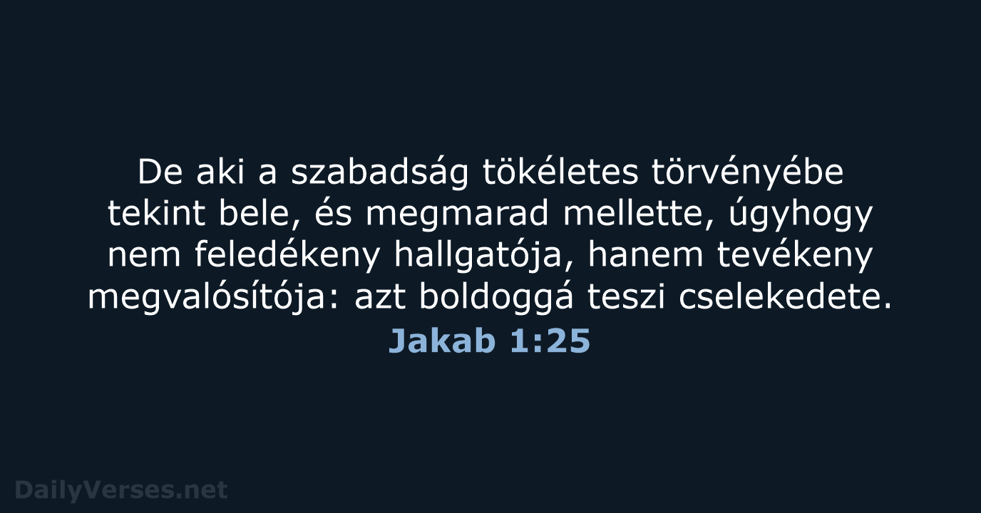 Jakab 1:25 - UF