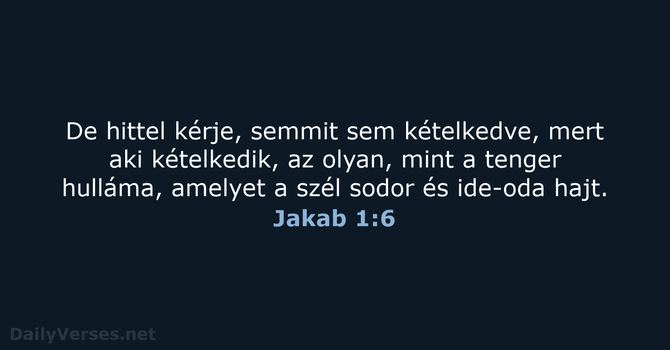 Jakab 1:6 - UF