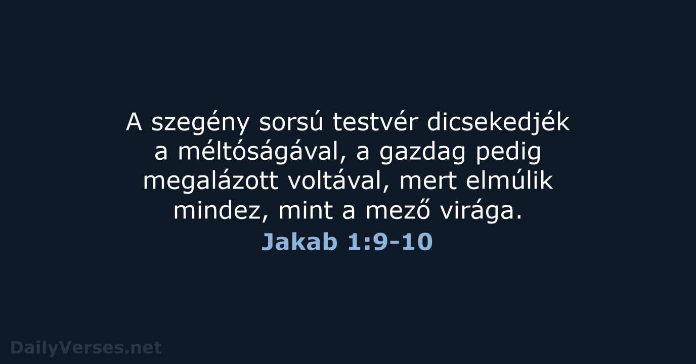 Jakab 1:9-10 - UF