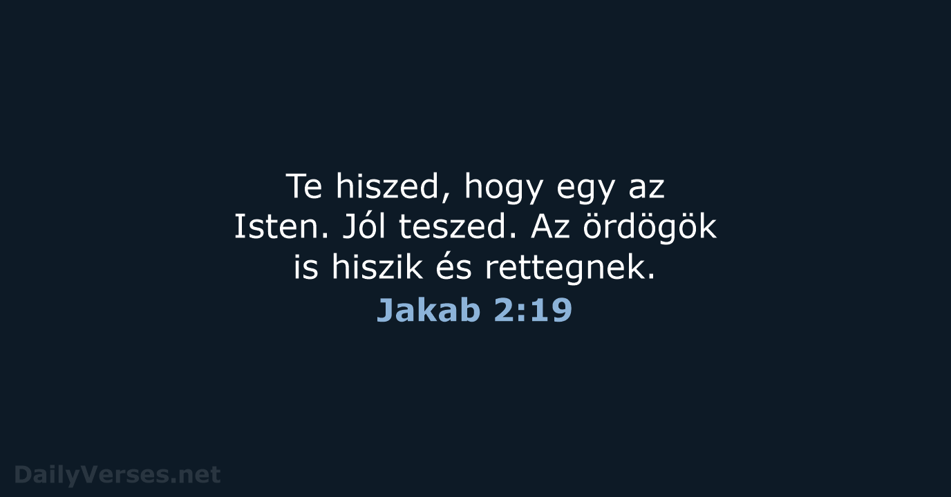 Jakab 2:19 - UF