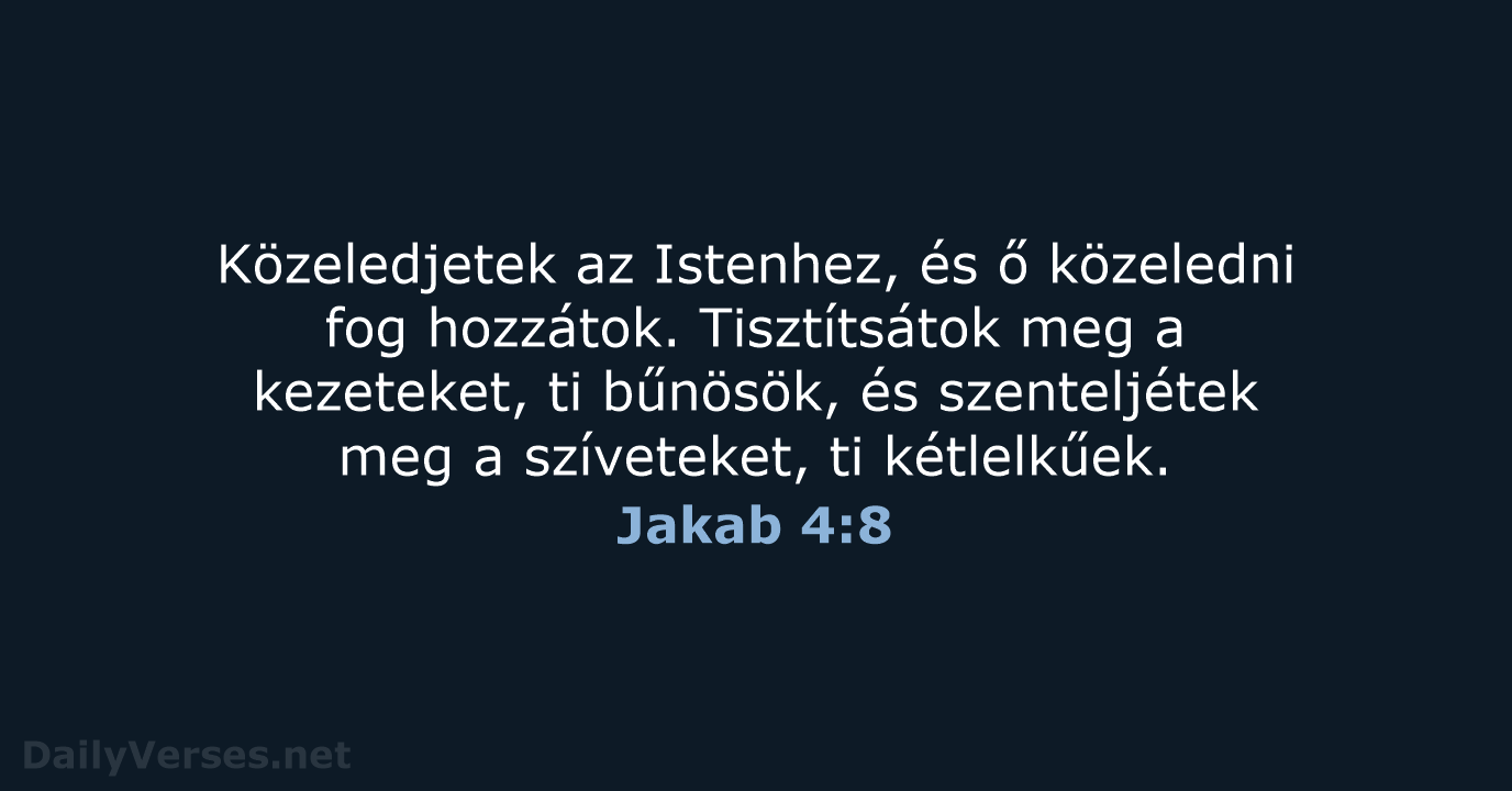 Jakab 4:8 - UF