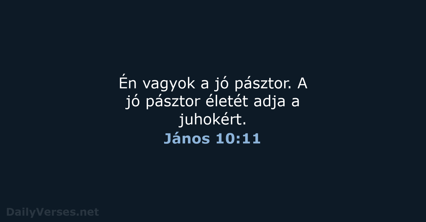 János 10:11 - UF