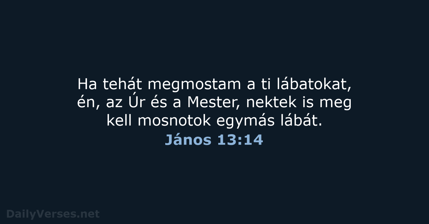 János 13:14 - UF