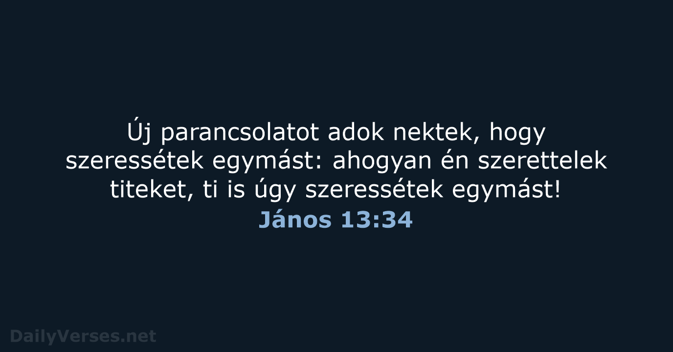 János 13:34 - UF