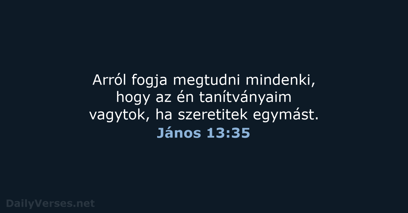 János 13:35 - UF