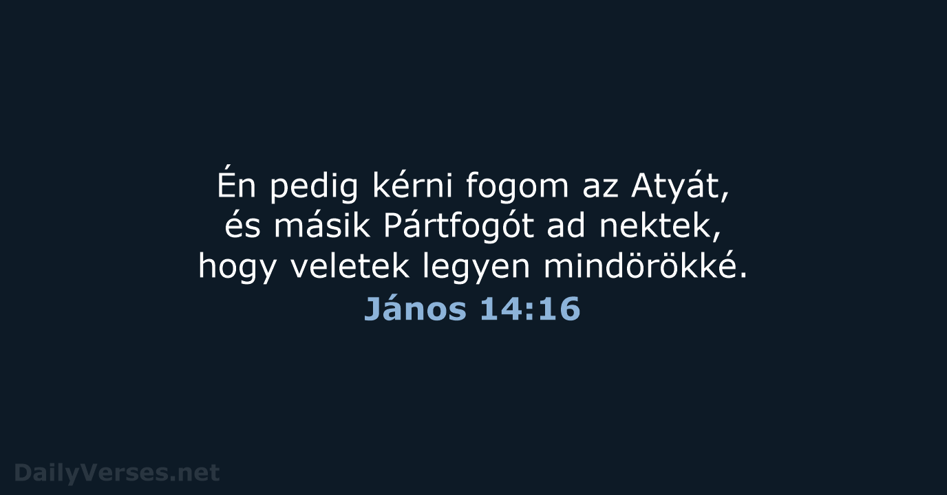 János 14:16 - UF