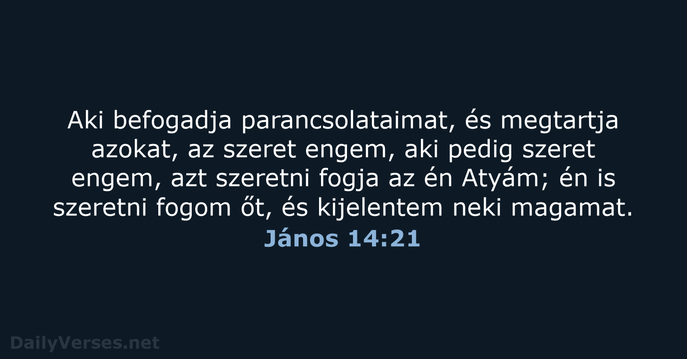 János 14:21 - UF