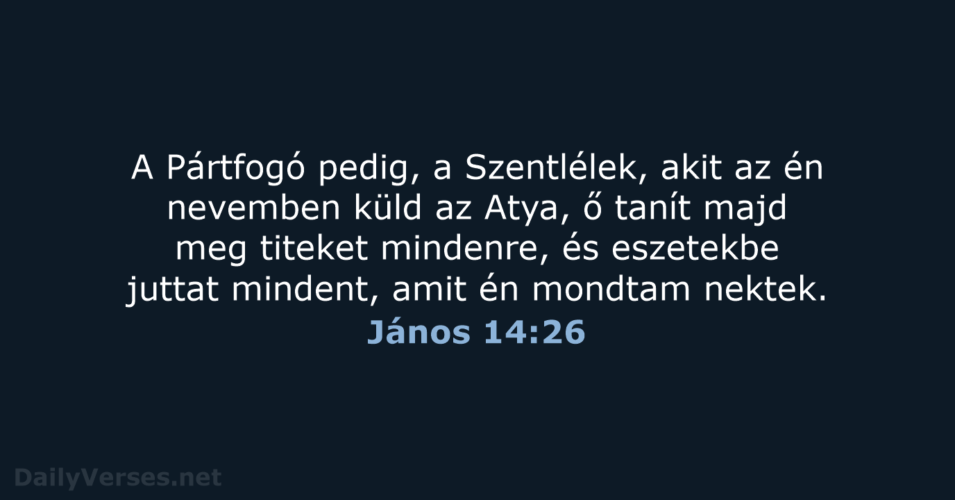 János 14:26 - UF