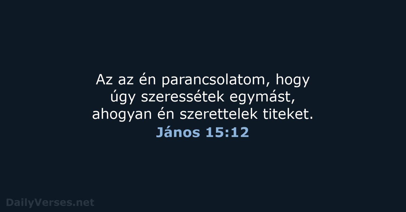 János 15:12 - UF