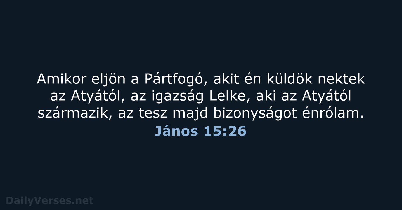 János 15:26 - UF