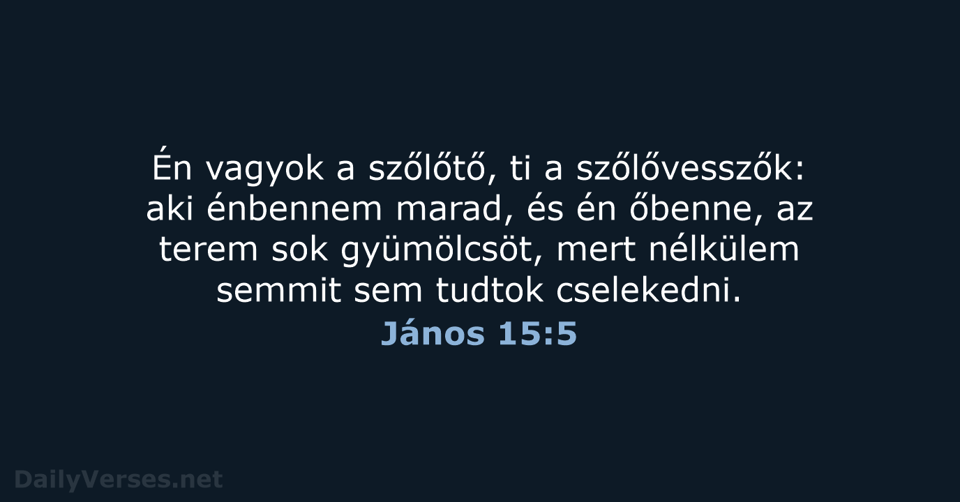 János 15:5 - UF