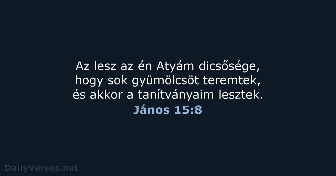 János 15:8 - UF