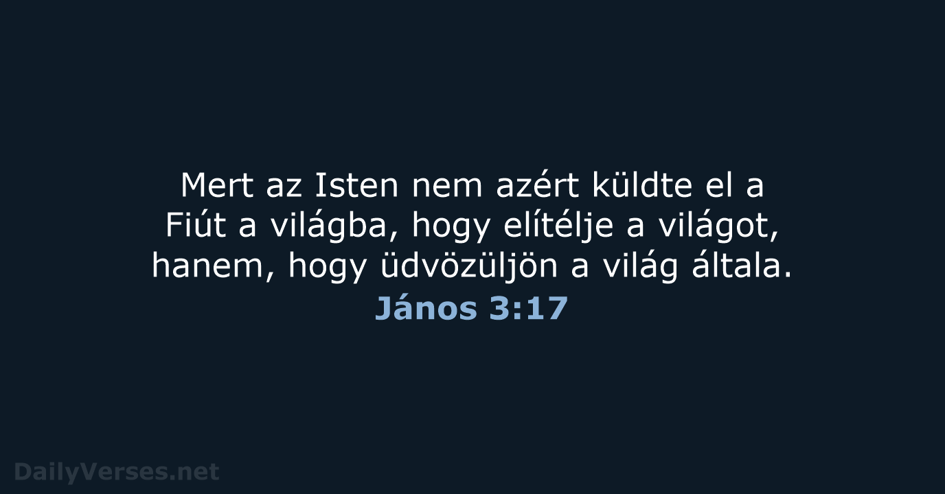 János 3:17 - UF