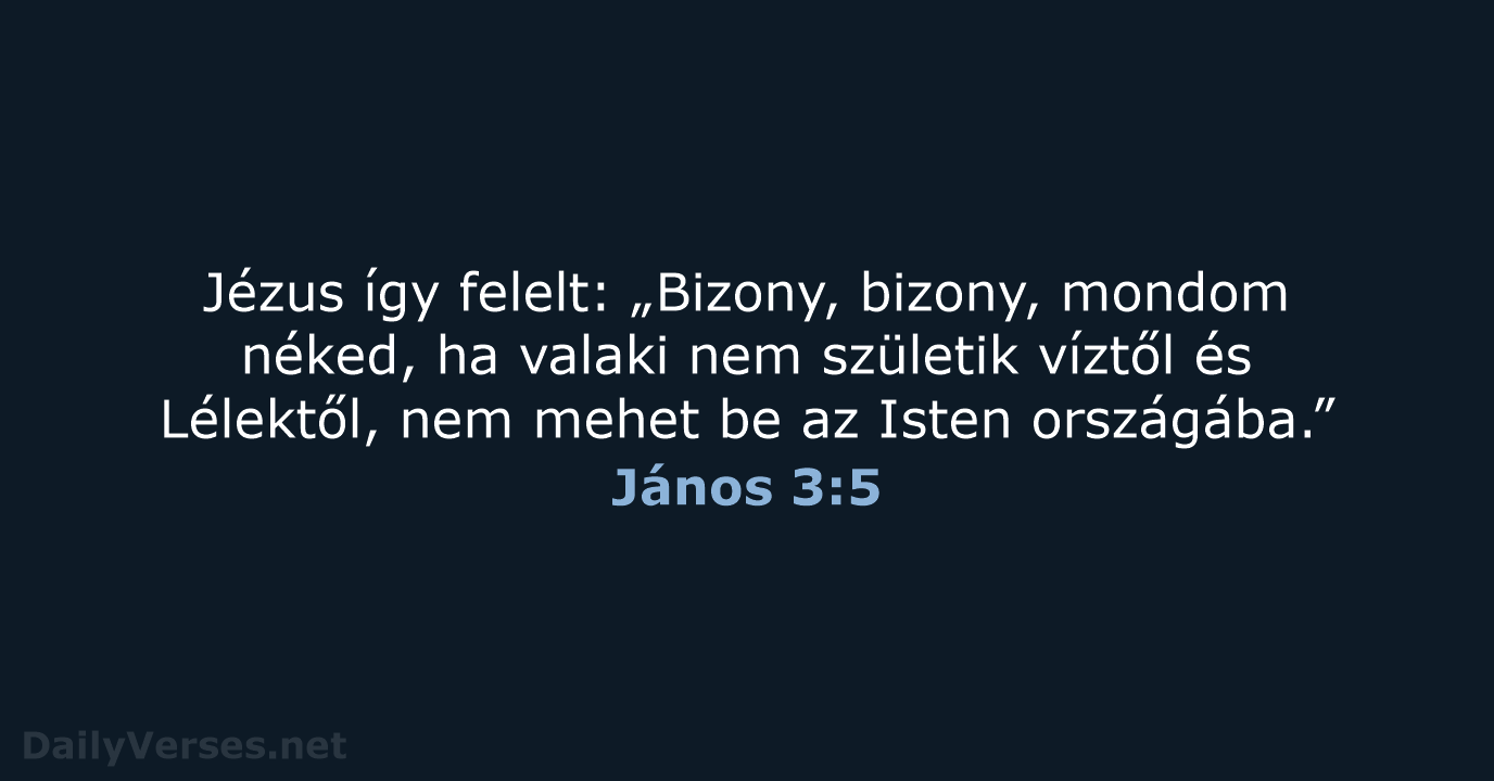 János 3:5 - UF