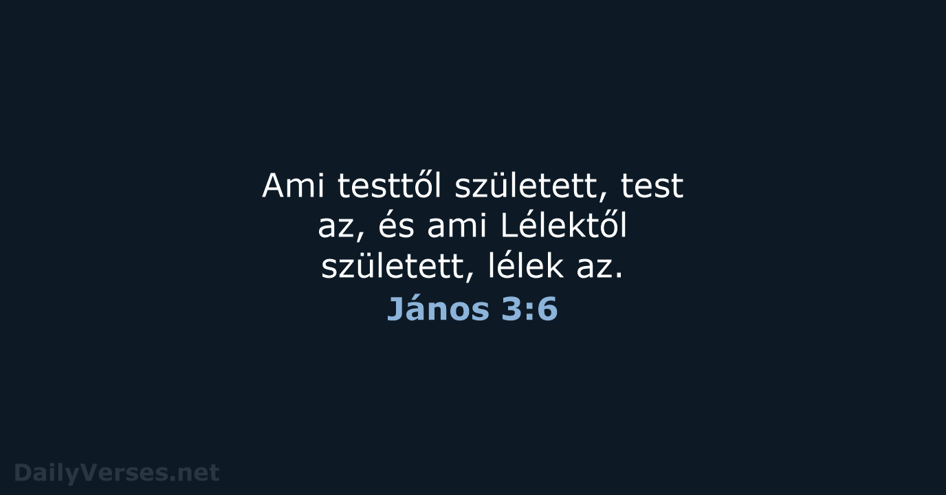 János 3:6 - UF