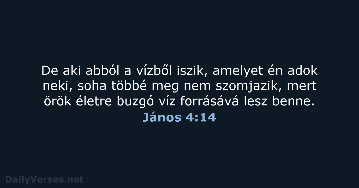 János 4:14 - UF