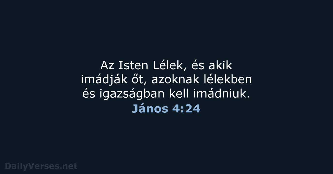 János 4:24 - UF